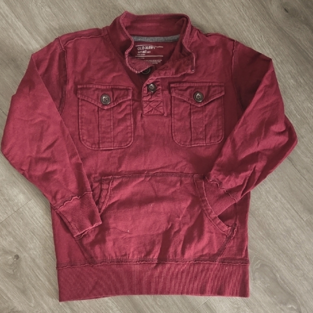 3/$15🌟 Maroon Button-Up Pullover
